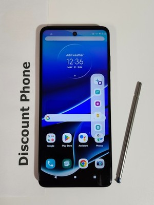 Motorola Moto G Stylus 5G 2nd Gen 128GB Metallic Black Blue Unlocked