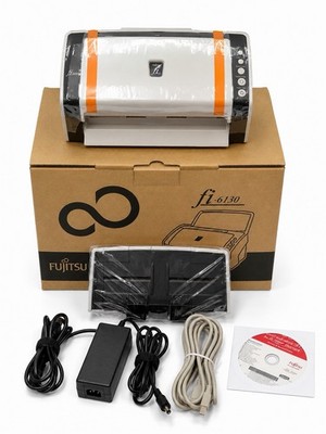 fujitsu  (1148 Sold) Full Package in Box  fi-6130 Scanner (Yellowing Casing)
