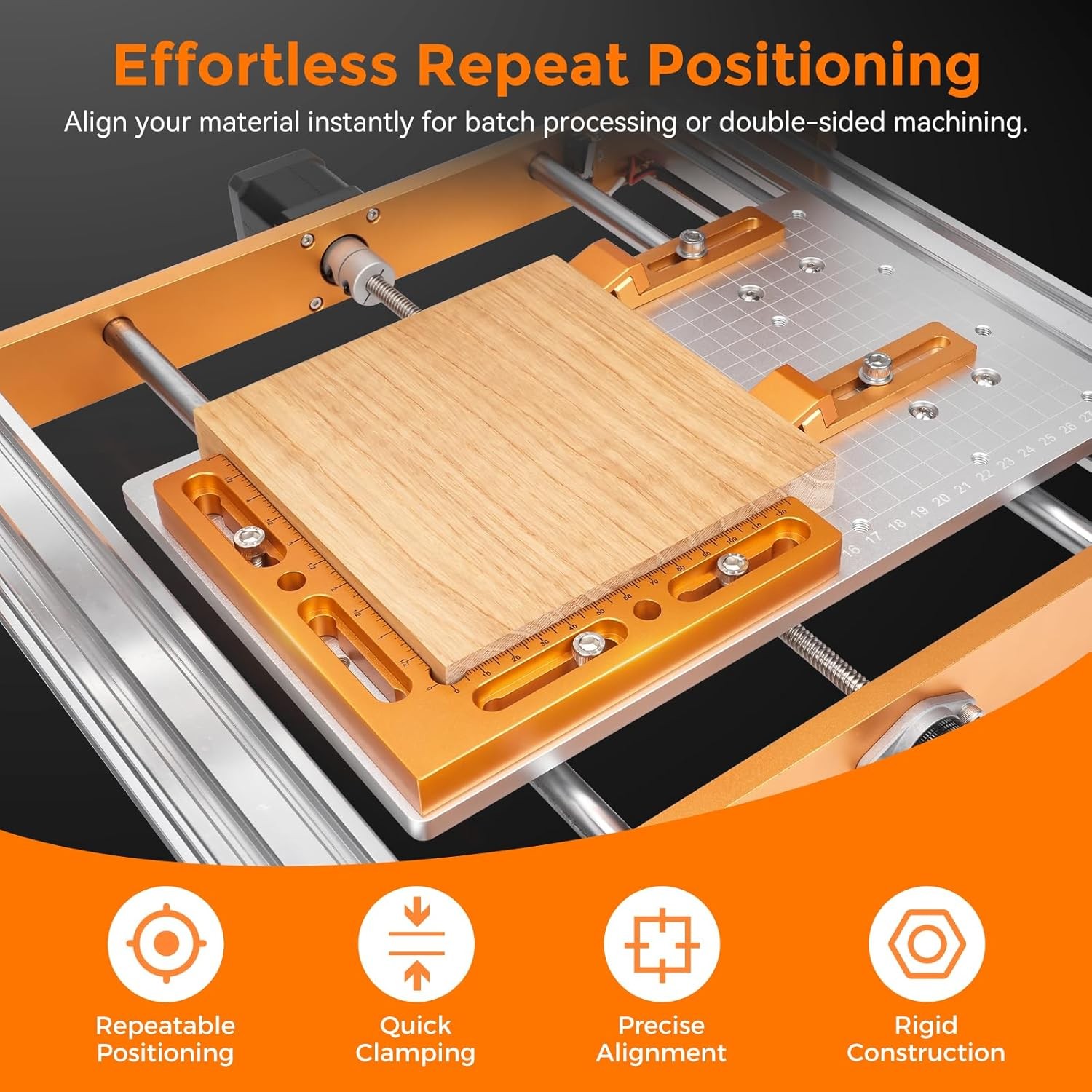 Vice Side Rails CNC Vise/CNC Clamps T-Slot Perforated Tables Fixture Positioning Side ...