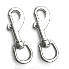 316 Swivel Eye Bolt Snap Hook Marine Grade Single Ended Diving Clips Snap Bolt T