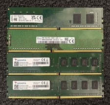 Lot of 4 8GB PC4 Desktop RAM MIXED SPEEDS/BRANDS