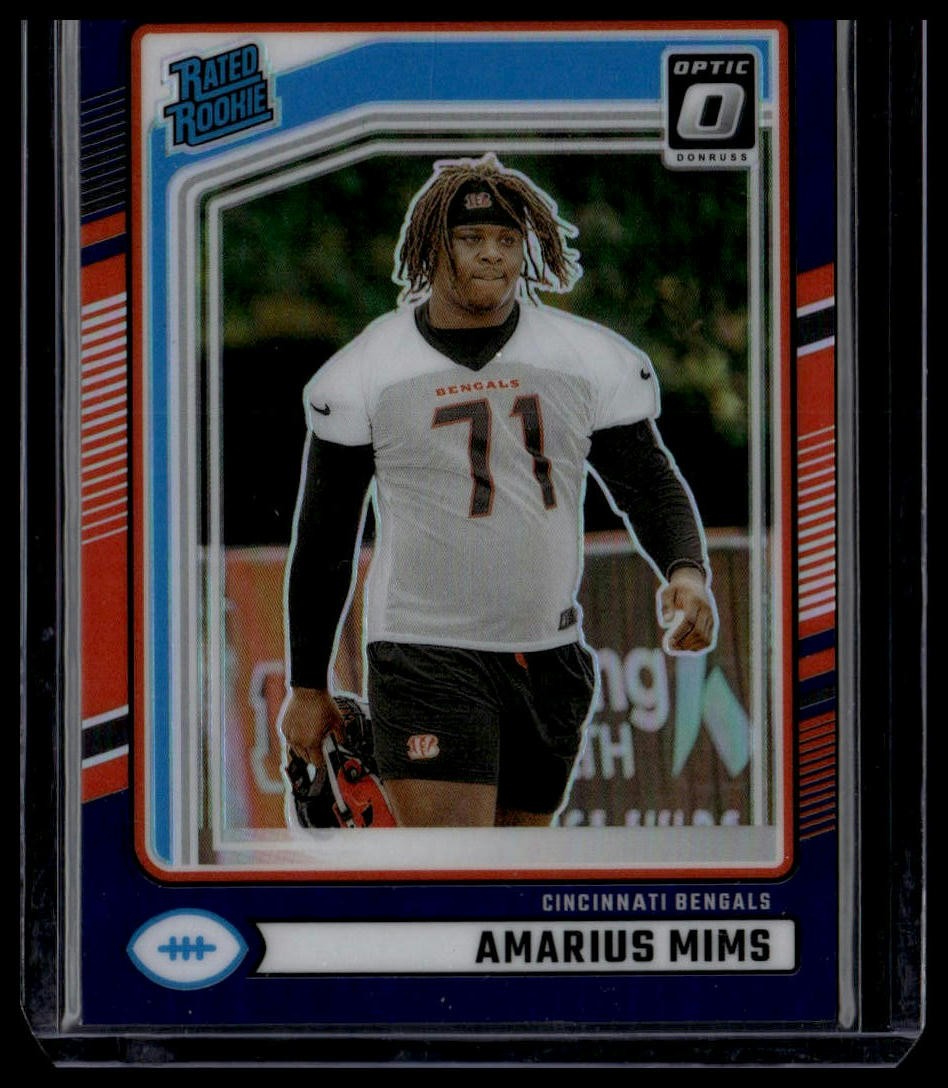Amarius Mims Panini Donruss #350 Optic Preview-Purple