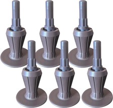 6PCS Stem Bed Frame Feet to Replace Wheels, Prevent Sliding, Sturdy Bed Frame Fe