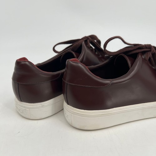Vince Maroon Classic Lace Up Leather Sneakers | Size 6 - Picture 10 of 10