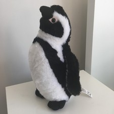 The Petting Zoo Penguin Gray Baby Chick 8" Bean Bag Plush Sitting 1994