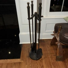 Fireplace Tools Set Minus The Tongs. Shovel Broom Poker