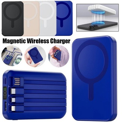 100000mAh Wireless Magnetic Power Bank Portable Charger For iPhone 17/16 NIFFPD