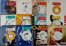 lotto N 12 dischi 45 giri Juke Box Doppia Faccia Con Etichette Originali In Foto