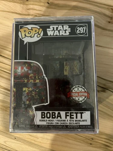 Funko Pop Star Wars #297 Boba Fett Futura Exclusive w/ Hardstack