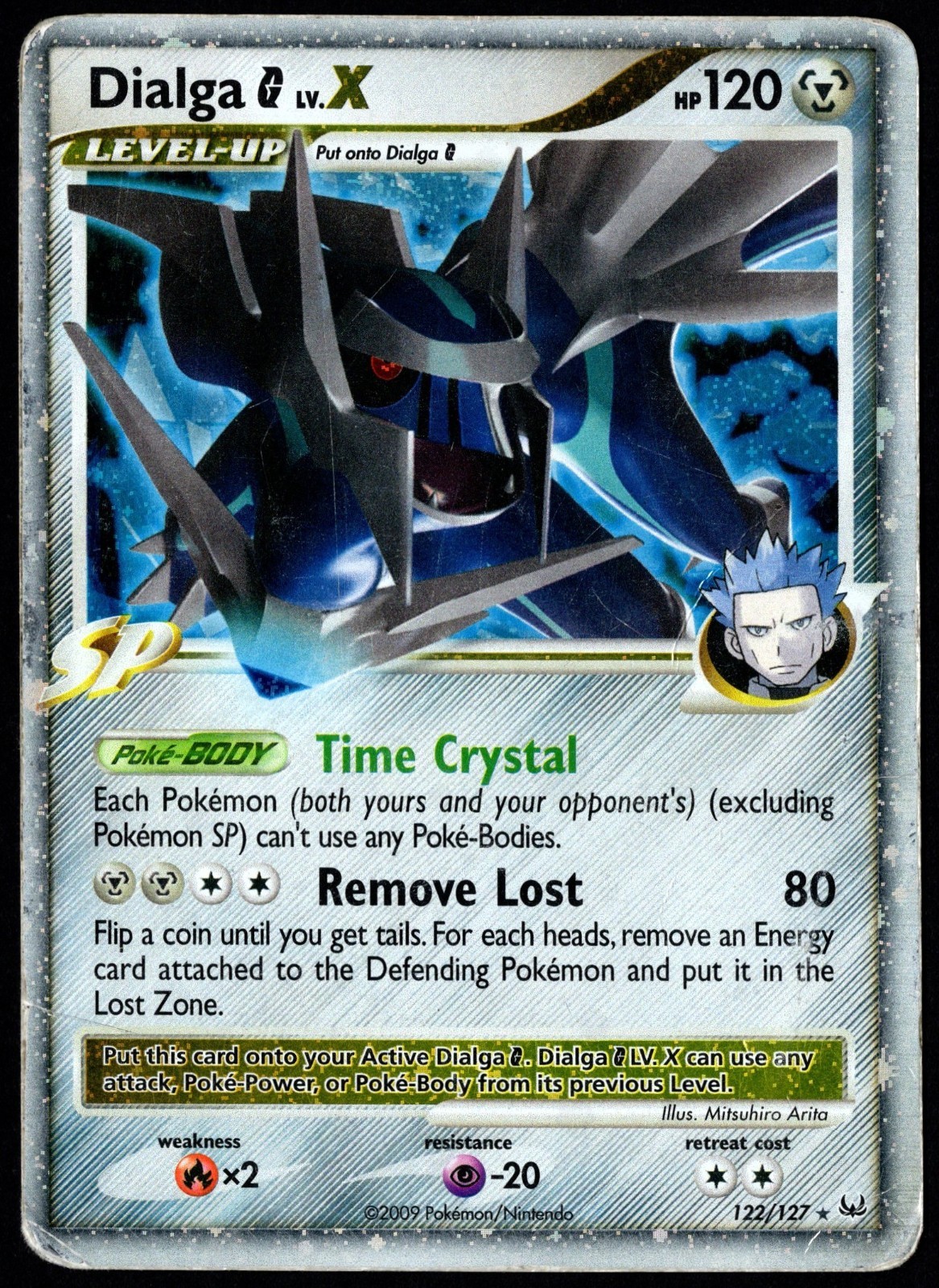 Pokemon TCG Dialga G LV.X 122/127 2009 Platinum Ultra Rare Card - HP
