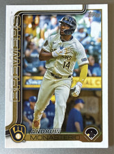 2025 Topps Series 2 Andruw Monasterio #581 Milwaukee Brewers