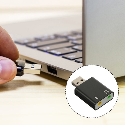 7 .1 USB External Sound Card Stereo Audio Adapter Headphone Jack - 第 9/12 張圖片
