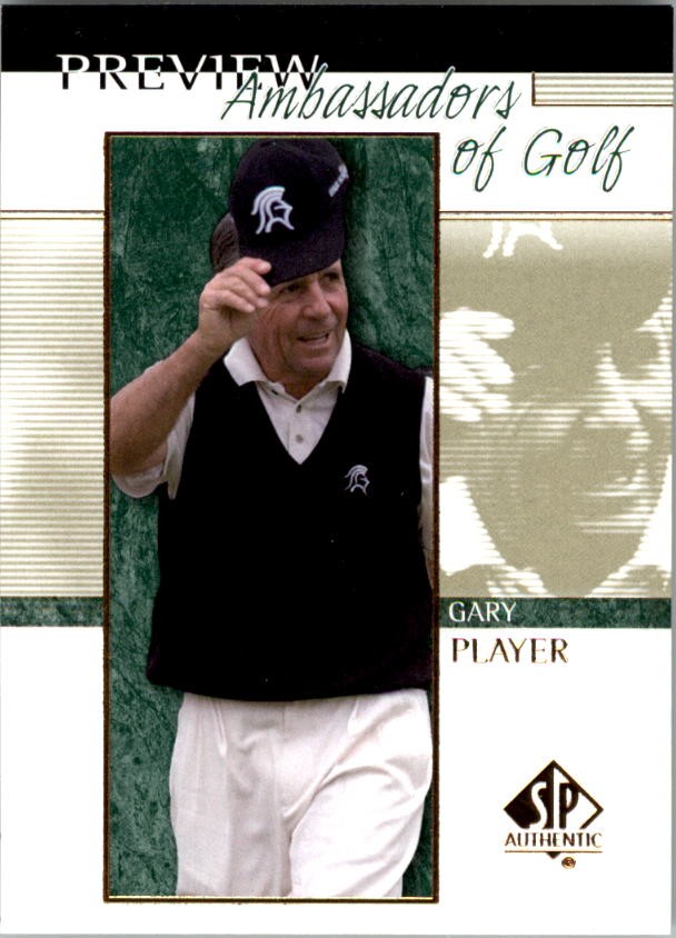 2001 SP Authentic Preview #58 Gary Player AG - GOLF