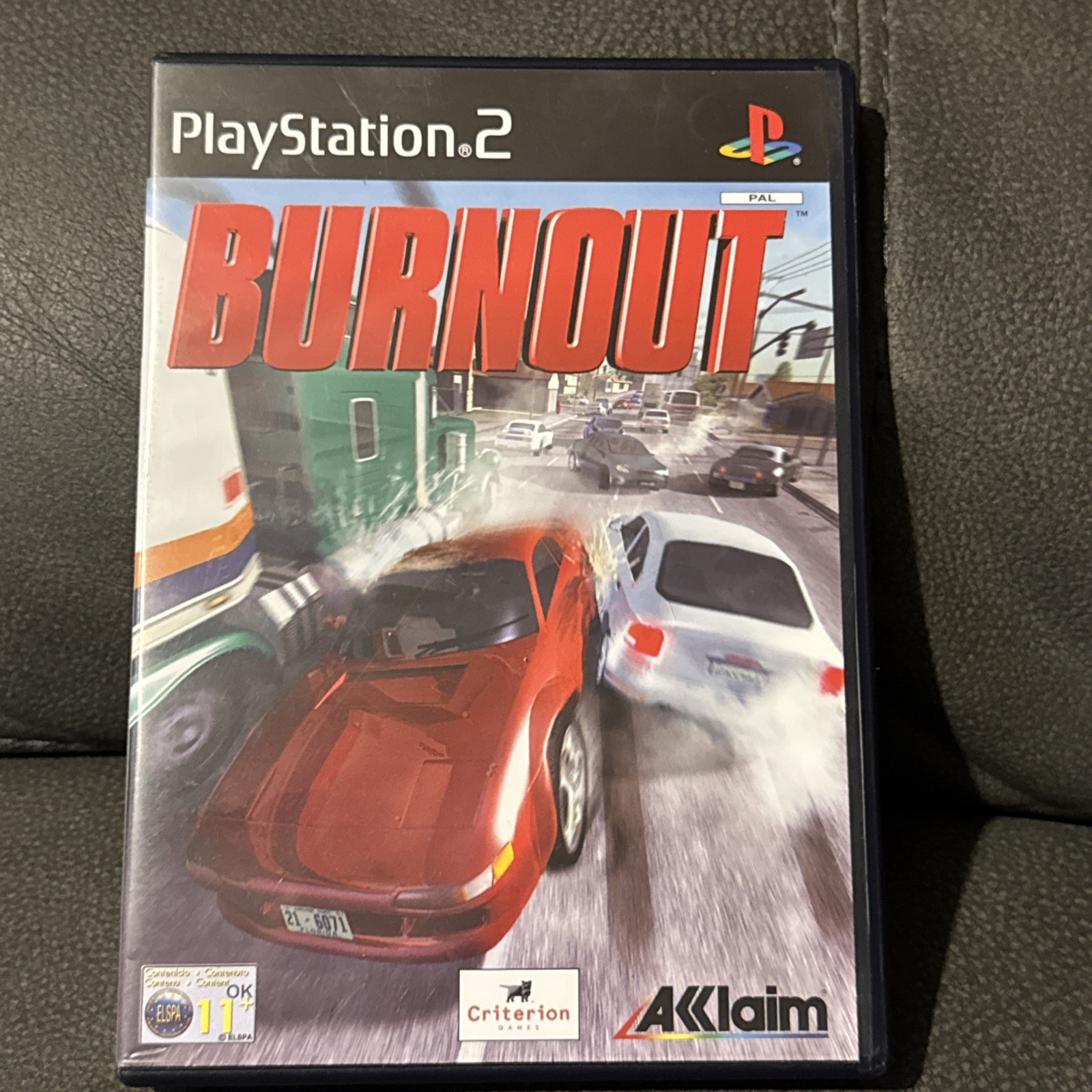 Burnout (PAL Sony PS2, 2001)  Complete With Manual