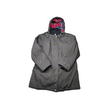 Vintage Windsor Bay Hooded Work Jacket Plaid Lined Canvas Barn Coat Womens Small