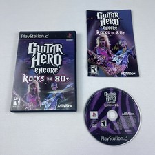 Guitar Hero Encore Rocks the 80s (Sony Playstation 2, 2007) CIB Tested Ps2 Game