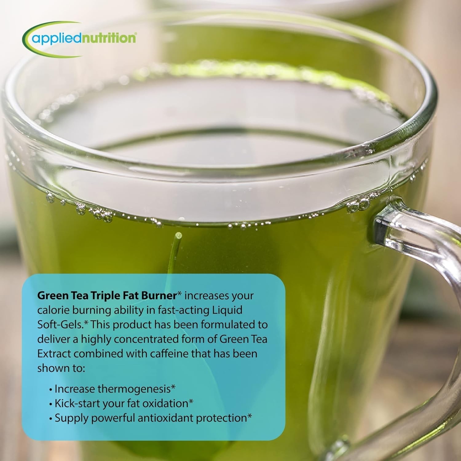 Applied Nutrition Green Tea Triple Fat Burner, 30 Liquid Soft-Gels ...