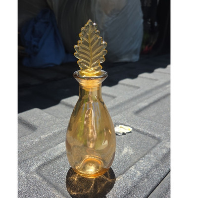 Rose Gold Bottle Aurora Perfume Moon Water Bottle with Leaf Stopper