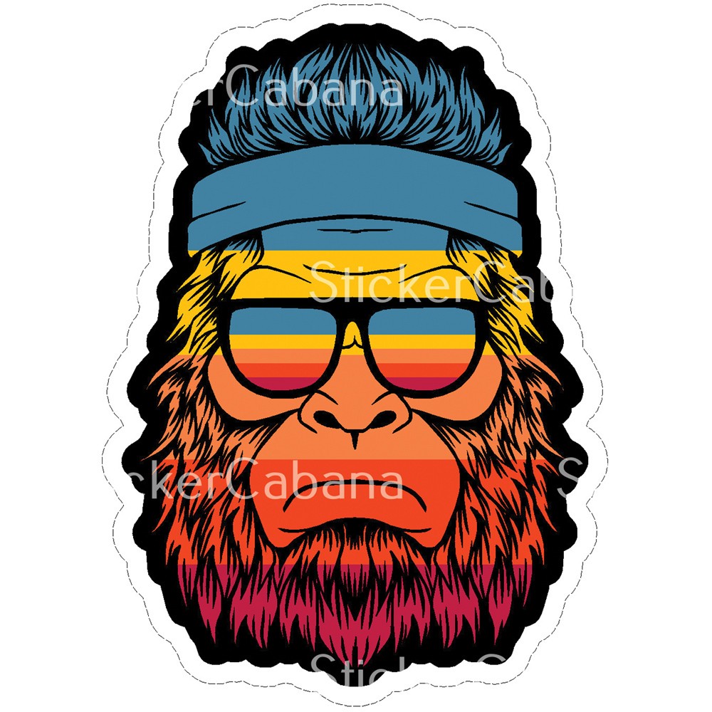 Яркая наклейка на голову снежного человека - Яркая виниловая наклейка для велосипедов и снаряжения 1990₽