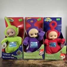 RARE Vintage TELETUBBIES Silly Sounds In Box Toys R Us Dipsy Winky Po