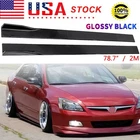 For Honda Accord 7th 03-07 78.7" Side Skirts Rocker Extension Panel Splitter Lip