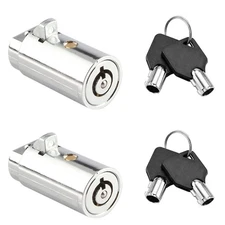 2 Vending Plug Lock Tubular key Cylinder T-Handle Pepsi Coke Snack Keyed Alike