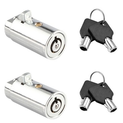 2 Vending Plug Lock Tubular key Cylinder T-Handle Pepsi Coke Snack Keyed Alike