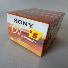 5x SONY DV Premium 60 min MiniDV Digital Video Cassette Tape for Camcorder - NEW