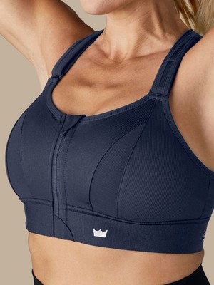 SHEFIT ULTIMATE Bold Navy Sports Bra 1Luxe Supportive Athletic Wear