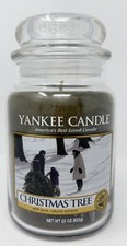 Yankee Candle CHRISTMAS TREE Large Housewarmer Jar Candle, 22oz RARE RETIRED