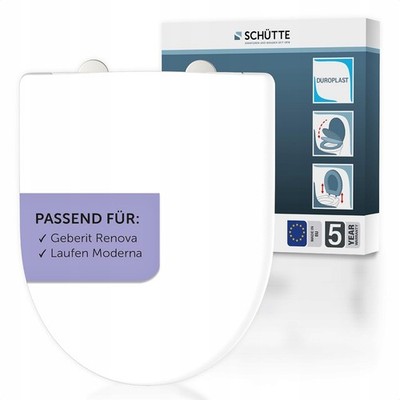 SCHÜTTE Geberit Renova Moderna Toilettensitz mit Softclose, 45 x 37 cm
