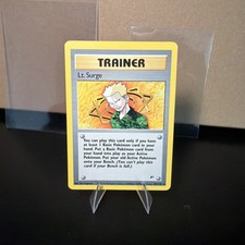 Pokemon Gym Heroes Lt. Surge 101/132 Rare Trainer WOTC Vintage Card LP on eBay