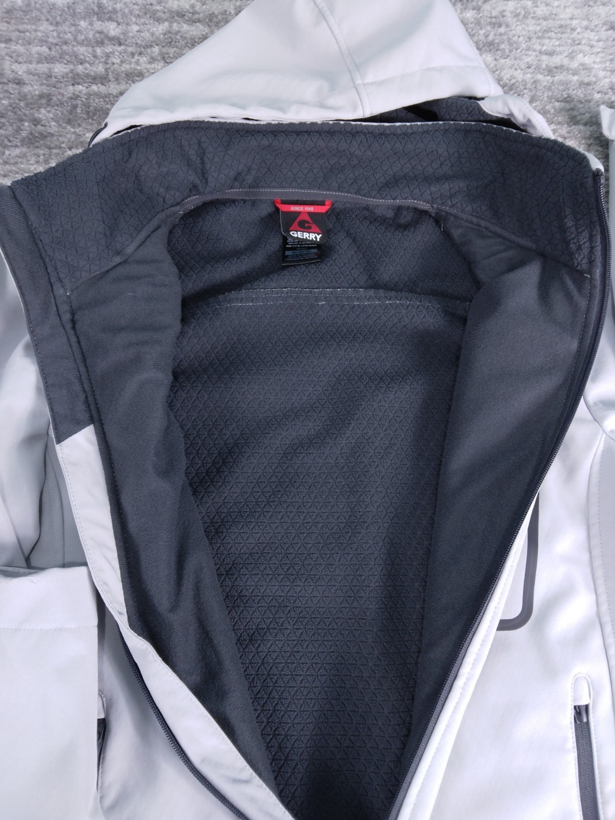 Gerry Softshell Jacket Men's Gray Medium Wind and… - image 10
