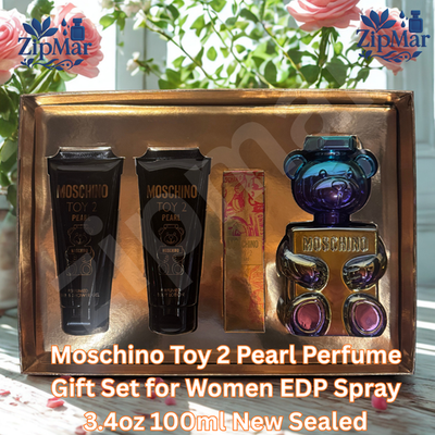Toy 2 Pearl by Moschino 3pc Set Women Gift 3.4 oz EDP + Mini +