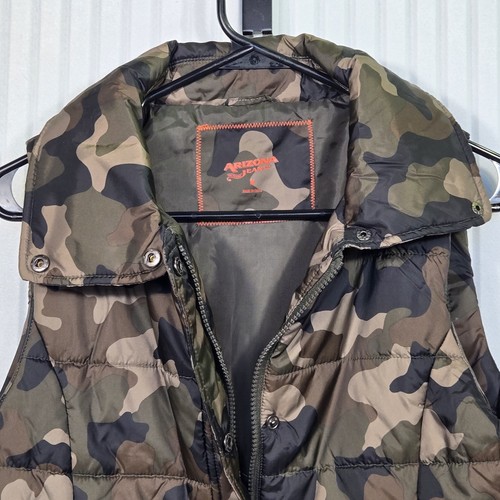 Arizona The Original Jean Co Camouflage Camo Puffy Vest Size Medium - Picture 3 of 6