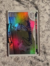 2004 Topps Johnny Bench World Series Highlights Foil On Card Auto Autograph SSP