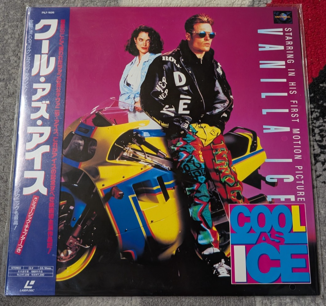 Cool as Ice Laserdisc Japan PILF-1606 Vanilla Ice Brand New and