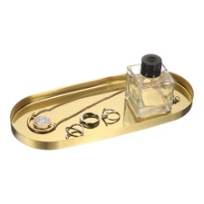 Rectangle Serving Trays 4 x 11inch Metal Serving Platter Board, Brown