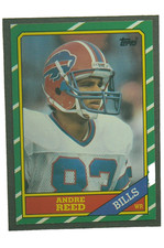 1986 Topps Football # 388 Andre Reed Rookie with the Buffalo Bills 