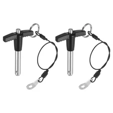2Pcs T Handle Lock Pins, 8mm x 30mm Stainless Steel Button Quick Release Pin