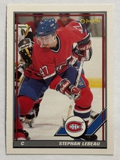 1991-92 O-Pee-Chee #135 Stephan Lebeau Montreal Canadiens