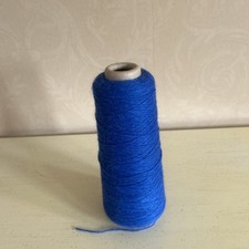 NEW - 310g (incl Cone) Royal Blue Yarn (feels like wool to me but no expert)