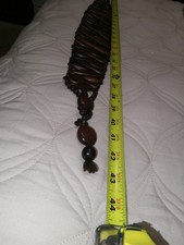 Wooden Bead Belt / Boho Tribal Style Handcrafted Wood Beaded Strap 43