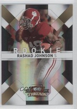 2009 Donruss Threads Rookie Century Proof Gold 7/50 Rashad Johnson #183 0b5