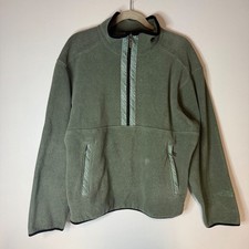 VTG The North Face Sage Green Tie Dye Detail Fleece Pullover Made in USA Medium