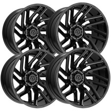 Set Of 4 Tis 554b 22x12 6x1356x5.5 -44mm Gloss Black Wheels Rims 22 Inch