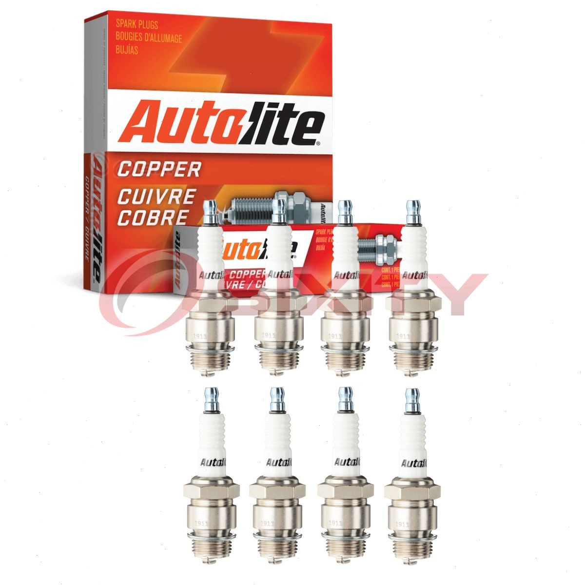 8 pc Autolite Copper Core Spark Plugs for 1933 Nash Standard Ignition el