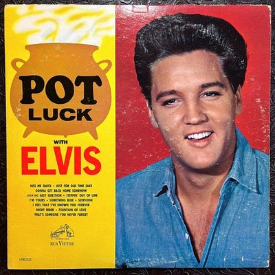 Elvis - Pot Luck LP (1962 RCA LPM-2523 Stereo Vinyl Record)