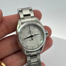 Omega Seamaster Aqua Terra Silver Dial 30mm Women's Watch 13