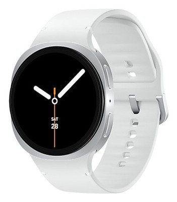 Galaxy Watch8, Smartwatch silber, 44 mm, LTE, Sport Band M/L
